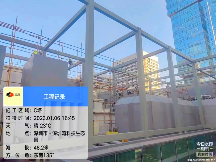 深圳南山金地商置屋顶钢结构项目